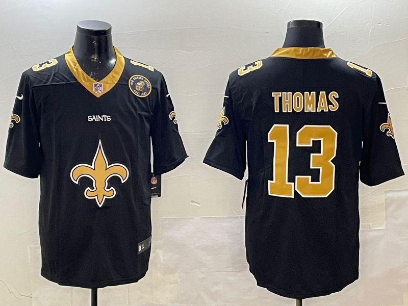 Men New Orleans Saints #13 Thomas Black Brigade standard 2025 Nike Limited NFL Jersey style 3
